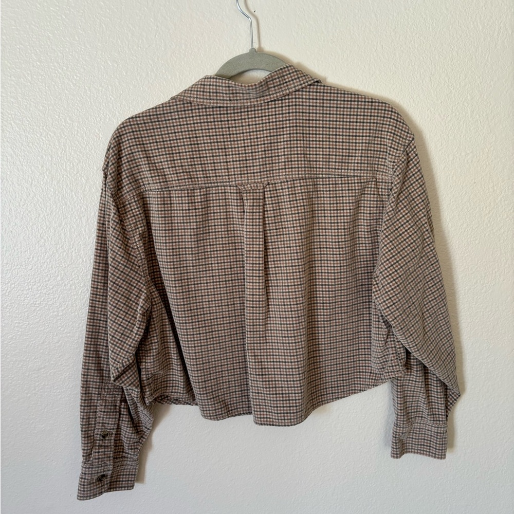American Eagle Corduroy Plaid Button-Up - Picture 2 of 4